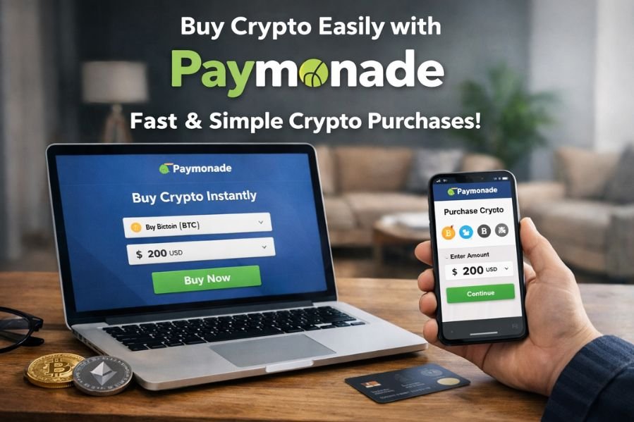Paymonade: A Comprehensive Guide to Simplifying Cryptocurrency Purchases in the Digital Age Buy cryptocurrency easily using Paymonade platform on laptop and mobile device